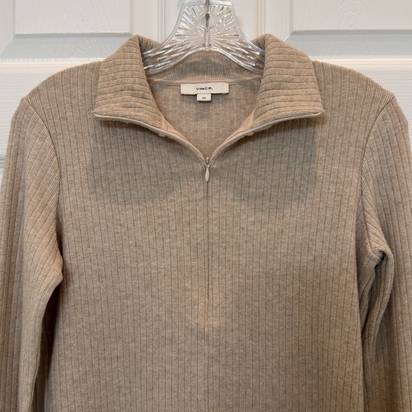 NWT Vince Ribbed Half Zip Turtleneck Sweater Size Small - Picture 6 of 13